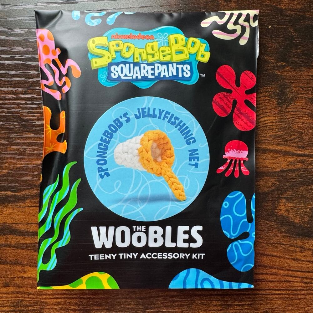 *Sealed* Woobles Nickelodeon SpongeBob SquarePants Jellyfishing Net Crochet Kit